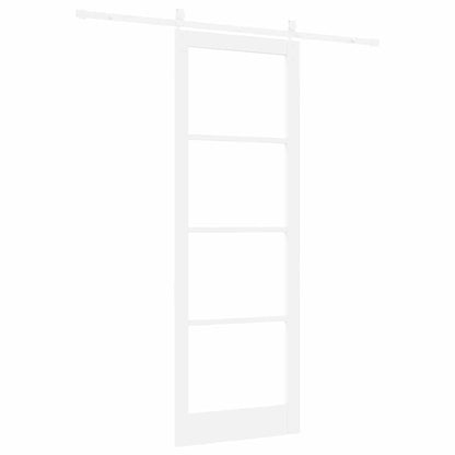 Schiebetür Manuell Weiß 83 x 232 cm Holz und Metall