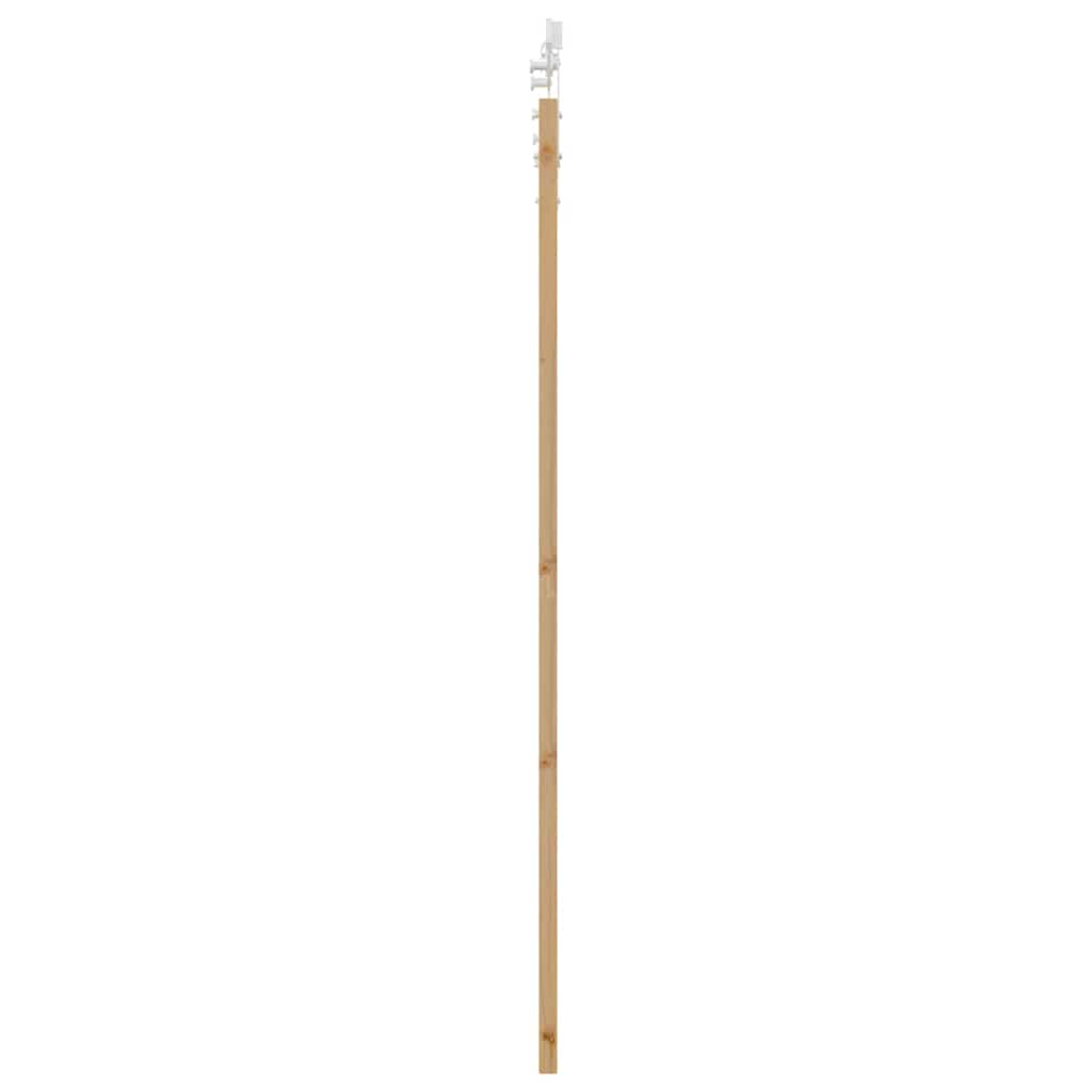Schiebetür Manuell Braun 86 x 198.5 cm Holz und Metall