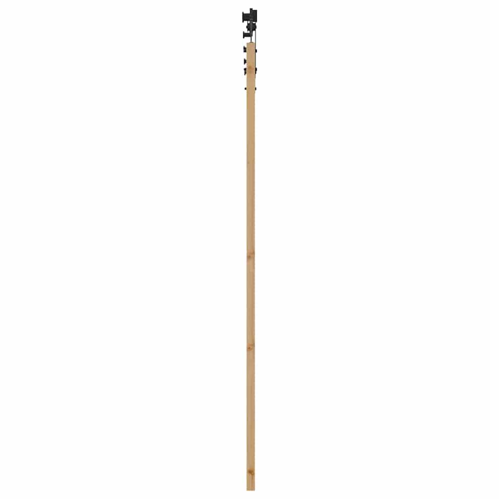 Schiebetür Manuell Braun 78 x 202 cm Holz und Metall