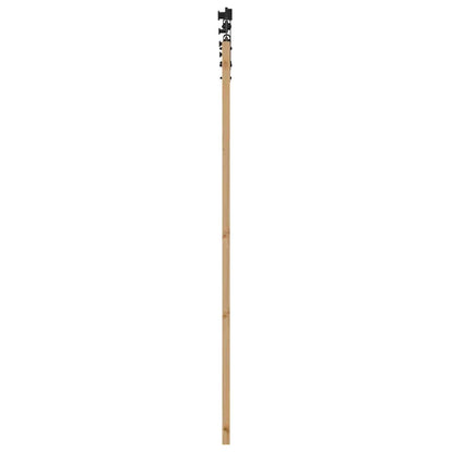 Schiebetür Manuell Braun 86 x 198.5 cm Holz und Metall