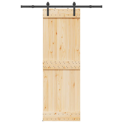 Schiebetür mit Beschlag 70x210 cm Massivholz Kiefer