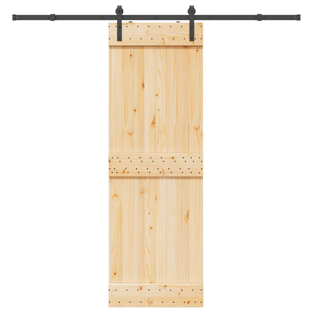 Schiebetür mit Beschlag 70x210 cm Massivholz Kiefer