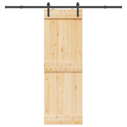 Schiebetür mit Beschlag 70x210 cm Massivholz Kiefer