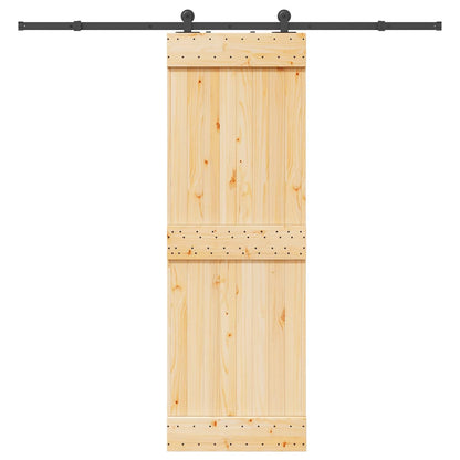 Schiebetür mit Beschlag 70x210 cm Massivholz Kiefer