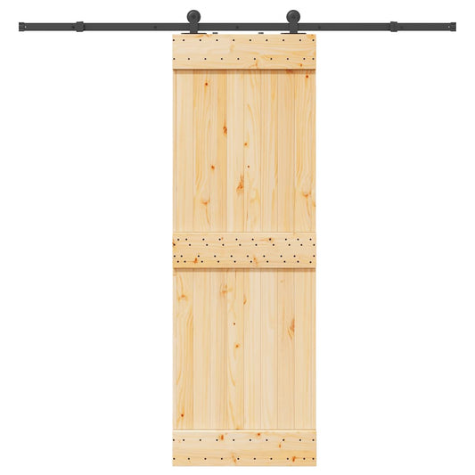 Schiebetür mit Beschlag 70x210 cm Massivholz Kiefer