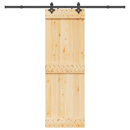 Schiebetür mit Beschlag 70x210 cm Massivholz Kiefer