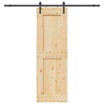 Schiebetür mit Beschlag 70x210 cm Massivholz Kiefer