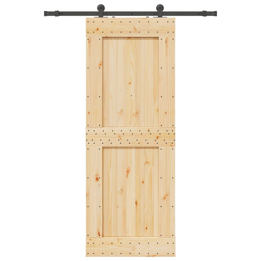 Schiebetür mit Beschlag 85x210 cm Massivholz Kiefer