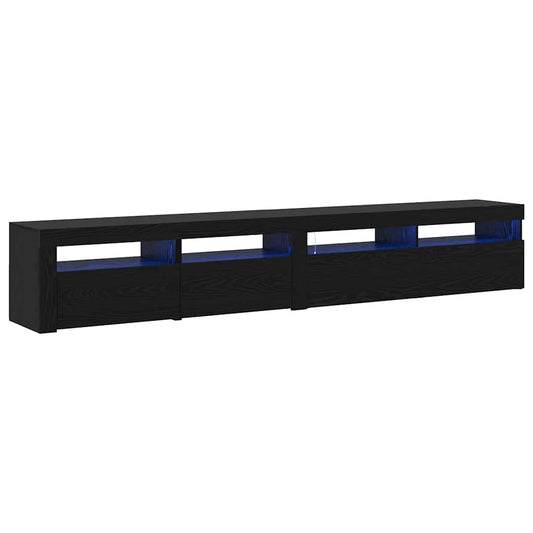 TV-Schränke 2 pcs Schwarze Eiche 240 x 35 x 40 cm Holzwerkstoff