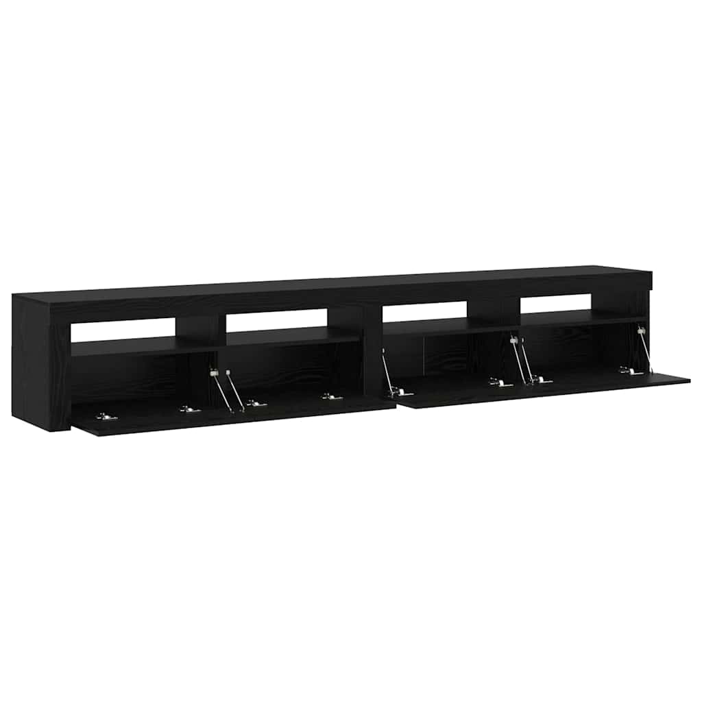 TV-Schränke 2 pcs Schwarze Eiche 240 x 35 x 40 cm Holzwerkstoff