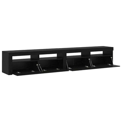 TV-Schränke 2 pcs Schwarze Eiche 240 x 35 x 40 cm Holzwerkstoff