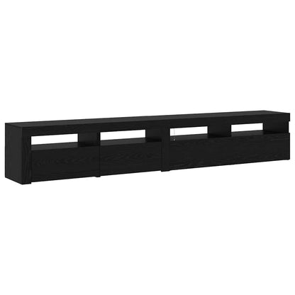TV-Schränke 2 pcs Schwarze Eiche 240 x 35 x 40 cm Holzwerkstoff