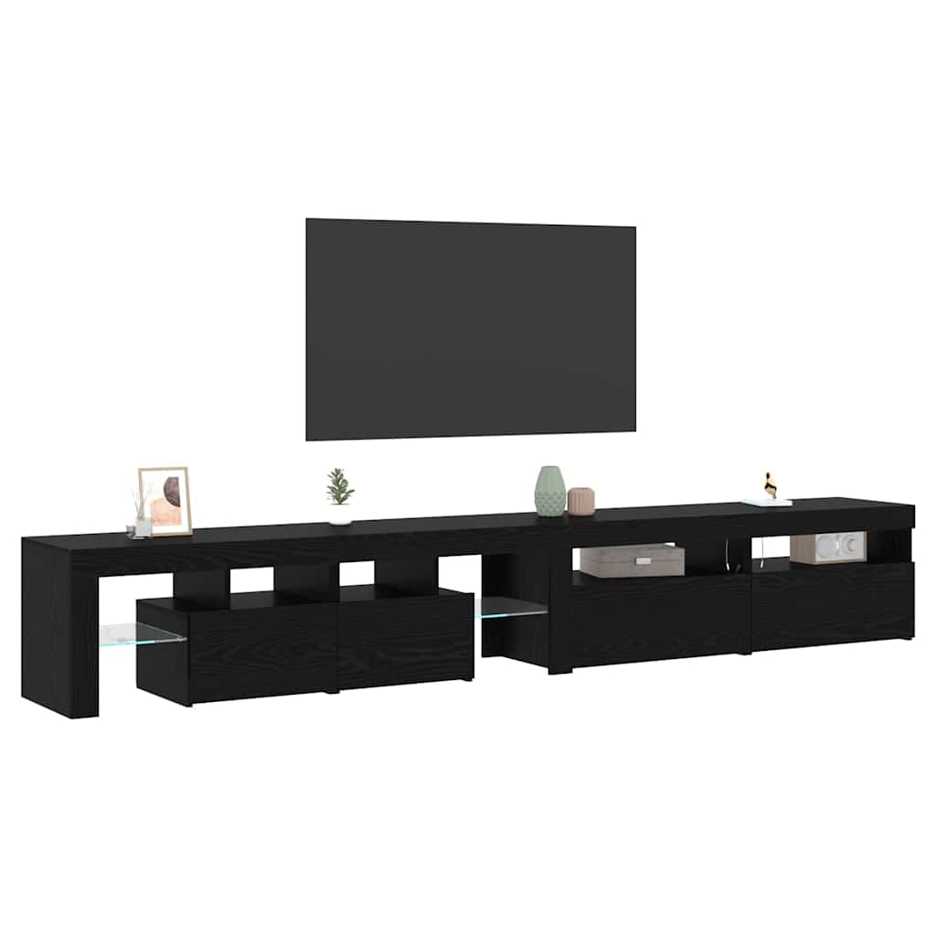 TV-Schränke 3 pcs Schwarze Eiche 260 x 36.5 x 40 cm