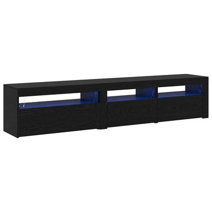 TV-Schränke 2 pcs Schwarze Eiche 195 x 35 x 40 cm Holzwerkstoff