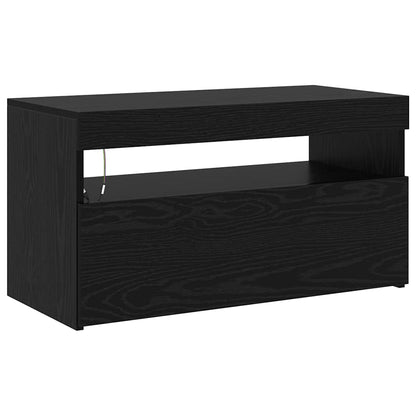 TV-Schränke 2 pcs Schwarze Eiche 195 x 35 x 40 cm Holzwerkstoff