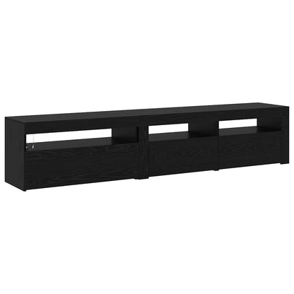 TV-Schränke 2 pcs Schwarze Eiche 195 x 35 x 40 cm Holzwerkstoff