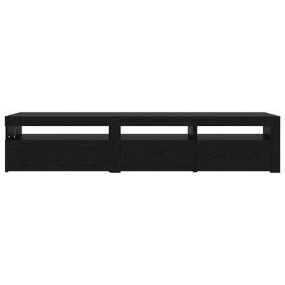 TV-Schränke 2 pcs Schwarze Eiche 195 x 35 x 40 cm Holzwerkstoff