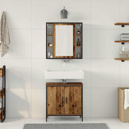 Badezimmermöbel Set 2 pcs Braun 60 x 30 x 60 cm Holzwerkstoff