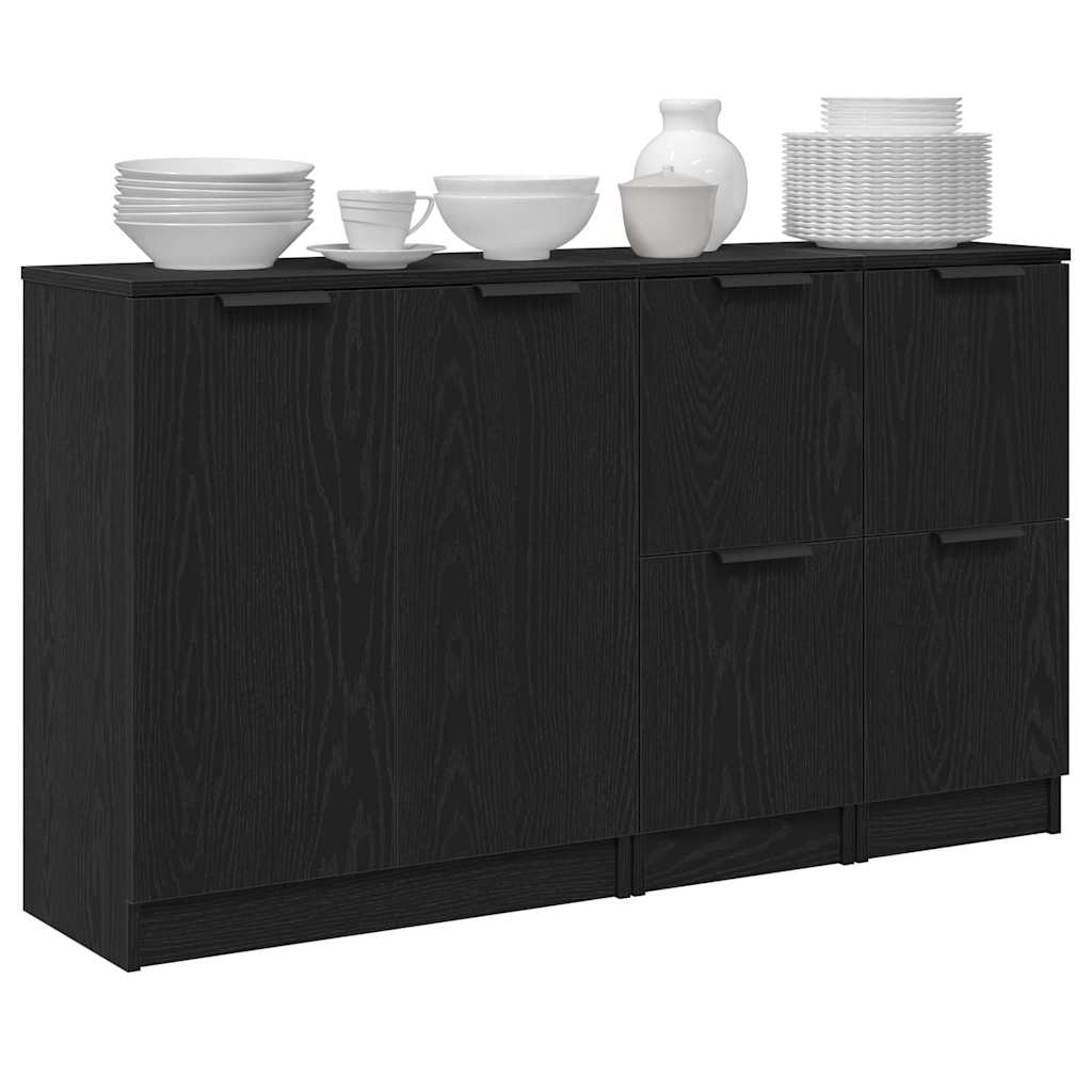 Sideboard Schwarze Eiche 180 x 30 x 70 cm Holzwerkstoff