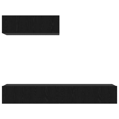 TV-Schranksystem 3 pcs Schwarze Eiche 200 x 30 x 30 cm