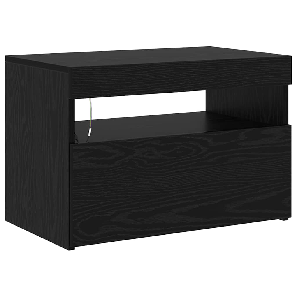 TV-Schränke 2 pcs Schwarze Eiche 180 x 35 x 40 cm Holzwerkstoff