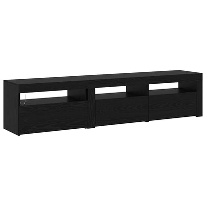 TV-Schränke 2 pcs Schwarze Eiche 180 x 35 x 40 cm Holzwerkstoff