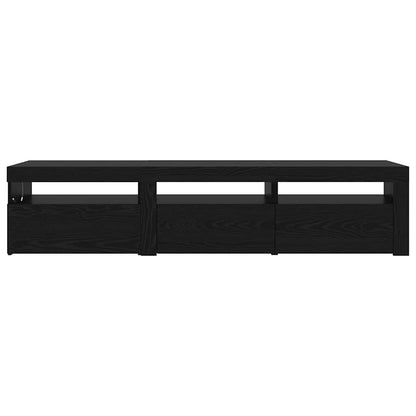 TV-Schränke 2 pcs Schwarze Eiche 180 x 35 x 40 cm Holzwerkstoff