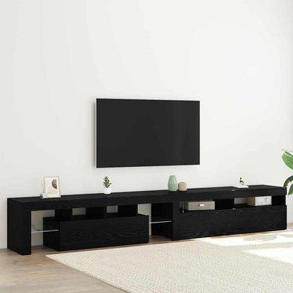 TV-Schränke 2 pcs Schwarze Eiche 260 x 36.5 x 40 cm