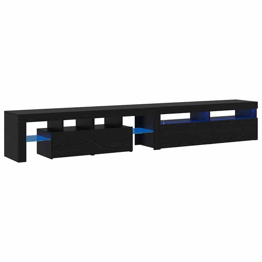 TV-Schränke 2 pcs Schwarze Eiche 260 x 36.5 x 40 cm
