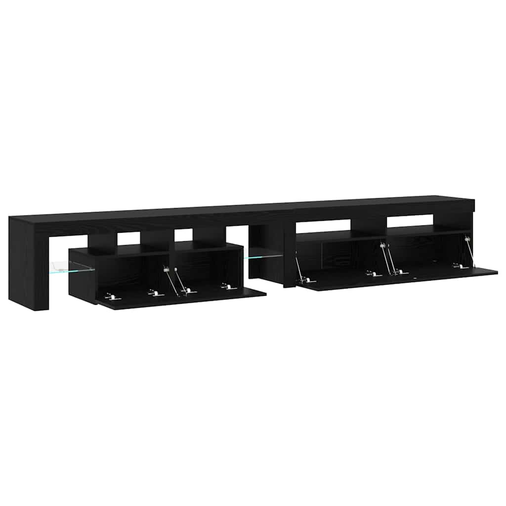 TV-Schränke 2 pcs Schwarze Eiche 260 x 36.5 x 40 cm