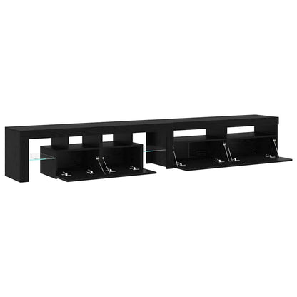 TV-Schränke 2 pcs Schwarze Eiche 260 x 36.5 x 40 cm