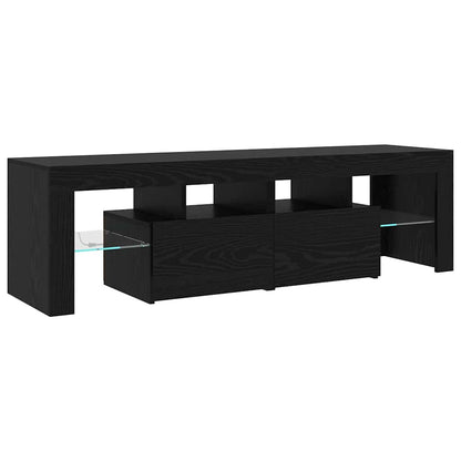 TV-Schränke 2 pcs Schwarze Eiche 260 x 36.5 x 40 cm