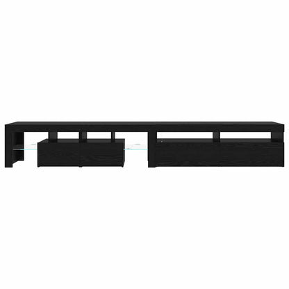 TV-Schränke 2 pcs Schwarze Eiche 260 x 36.5 x 40 cm