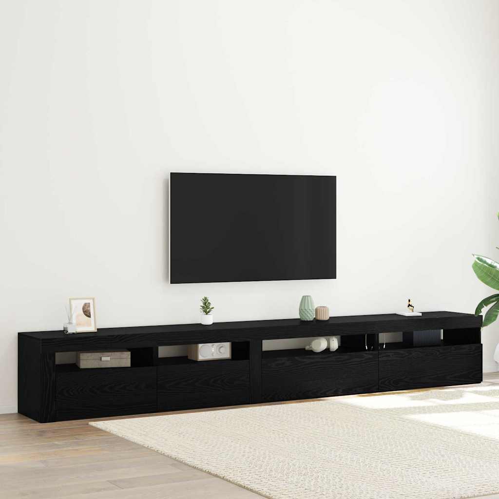 TV-Schrank-Set 3 pcs Schwarze Eiche 270 x 35 x 40 cm