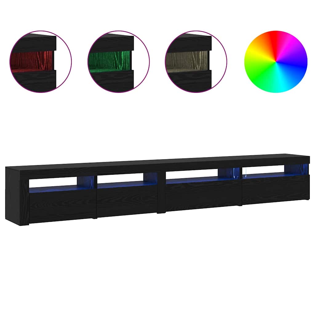 TV-Schrank-Set 3 pcs Schwarze Eiche 270 x 35 x 40 cm