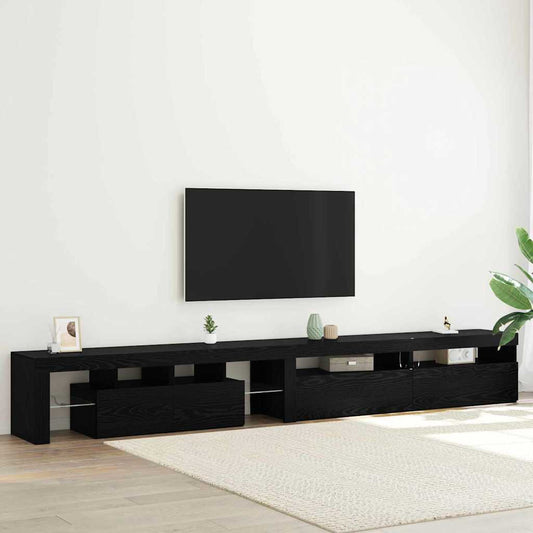 TV-Schränke 3 pcs Schwarze Eiche 290 x 36,5 x 40 cm