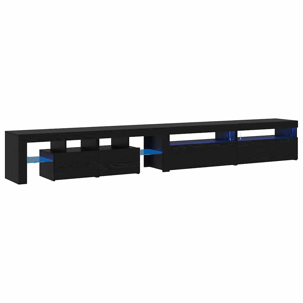 TV-Schränke 3 pcs Schwarze Eiche 290 x 36,5 x 40 cm