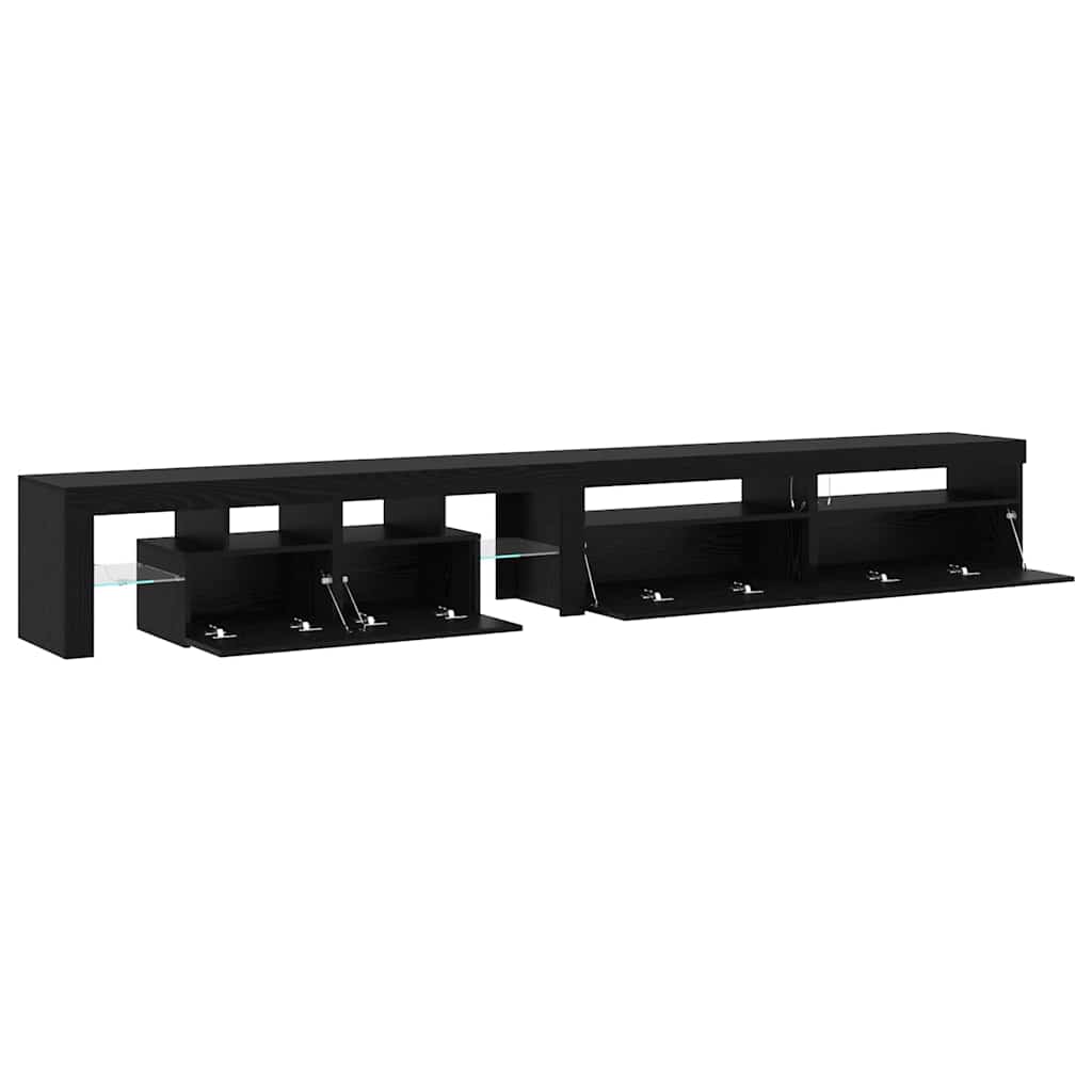 TV-Schränke 3 pcs Schwarze Eiche 290 x 36,5 x 40 cm