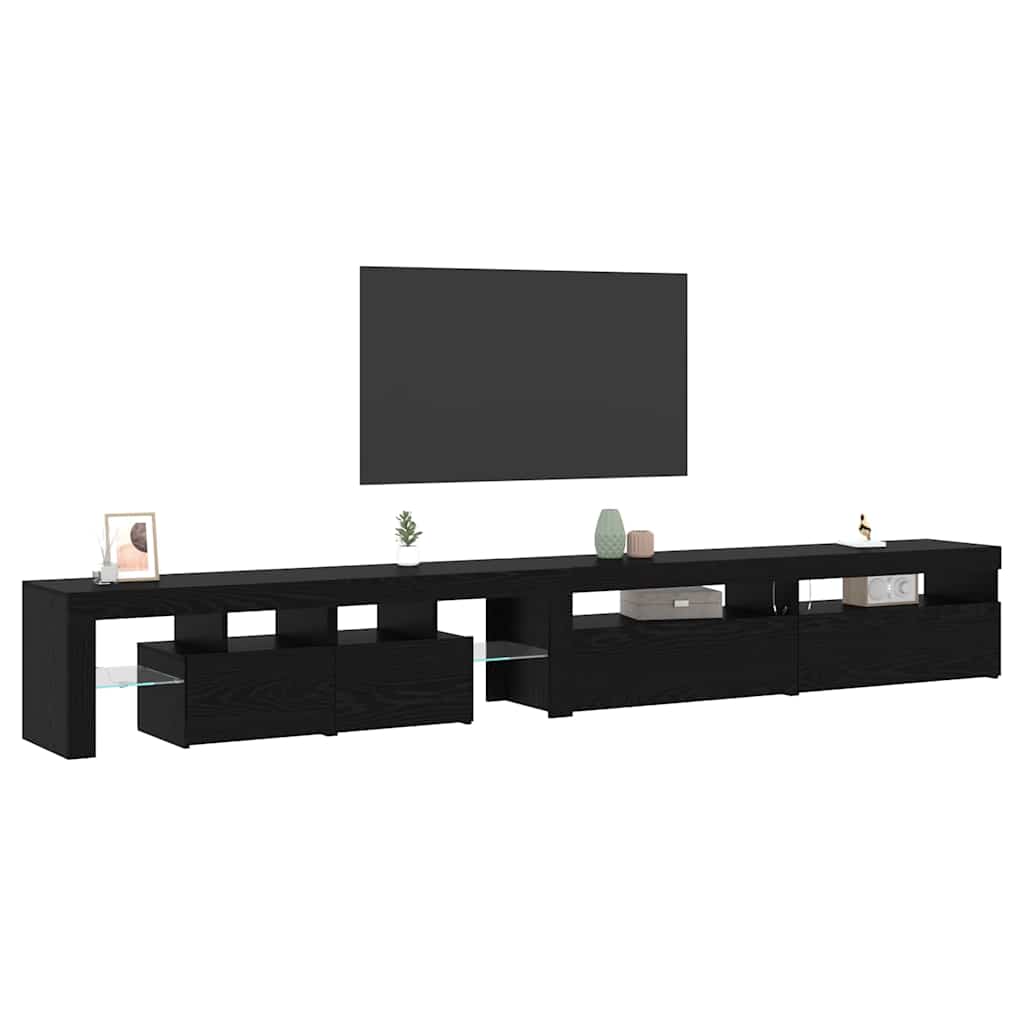 TV-Schränke 3 pcs Schwarze Eiche 290 x 36,5 x 40 cm