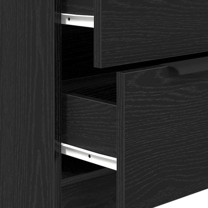 Sideboard Schwarze Eiche 180 x 30 x 70 cm Holzwerkstoff