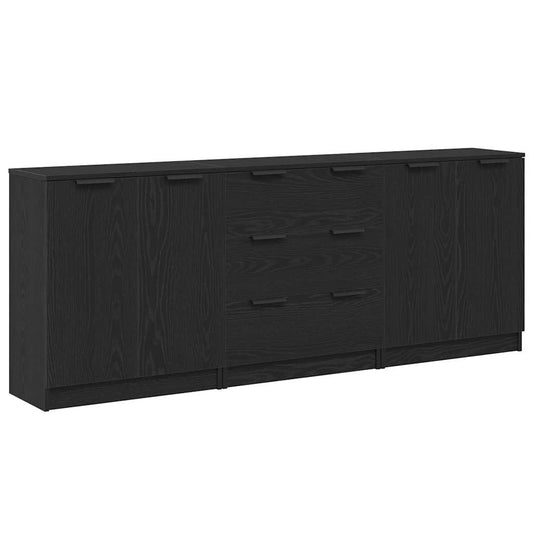 Sideboard Schwarze Eiche 180 x 30 x 70 cm Holzwerkstoff