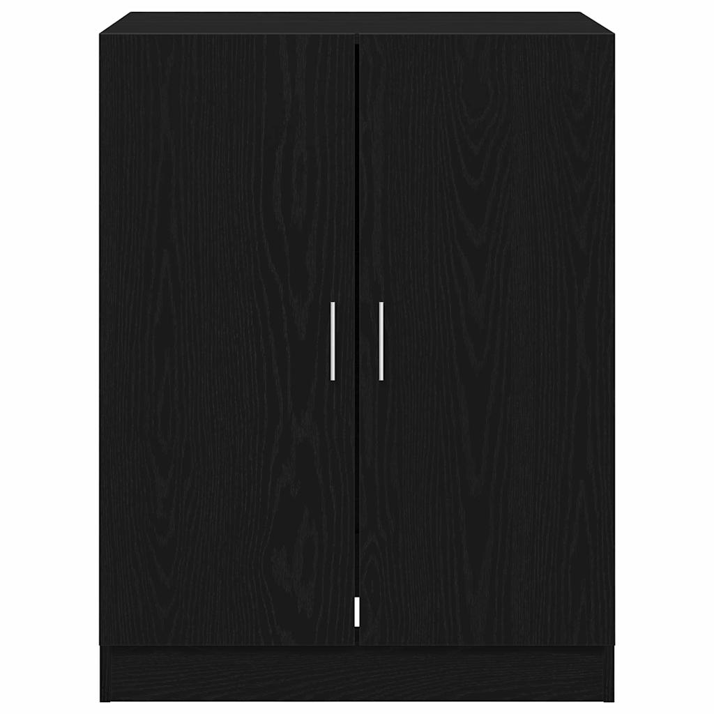 Waschmaschinenschrank 2 pcs Schwarze Eiche