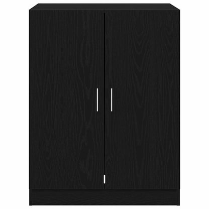 Waschmaschinenschrank 2 pcs Schwarze Eiche