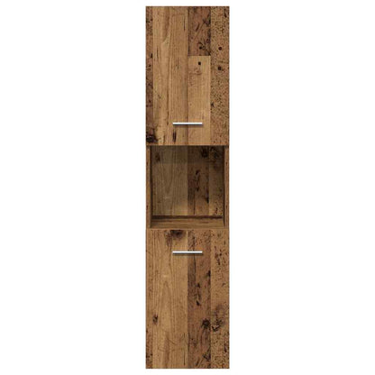 Badezimmermöbel Set mit Tür 3 pcs Altholz 41 x 38.5 x 46 cm