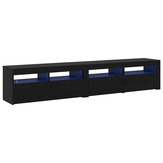 TV-Schränke 2 pcs Schwarze Eiche 210 x 35 x 40 cm Holzwerkstoff