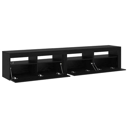 TV-Schränke 2 pcs Schwarze Eiche 210 x 35 x 40 cm Holzwerkstoff