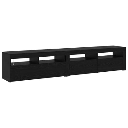 TV-Schränke 2 pcs Schwarze Eiche 210 x 35 x 40 cm Holzwerkstoff