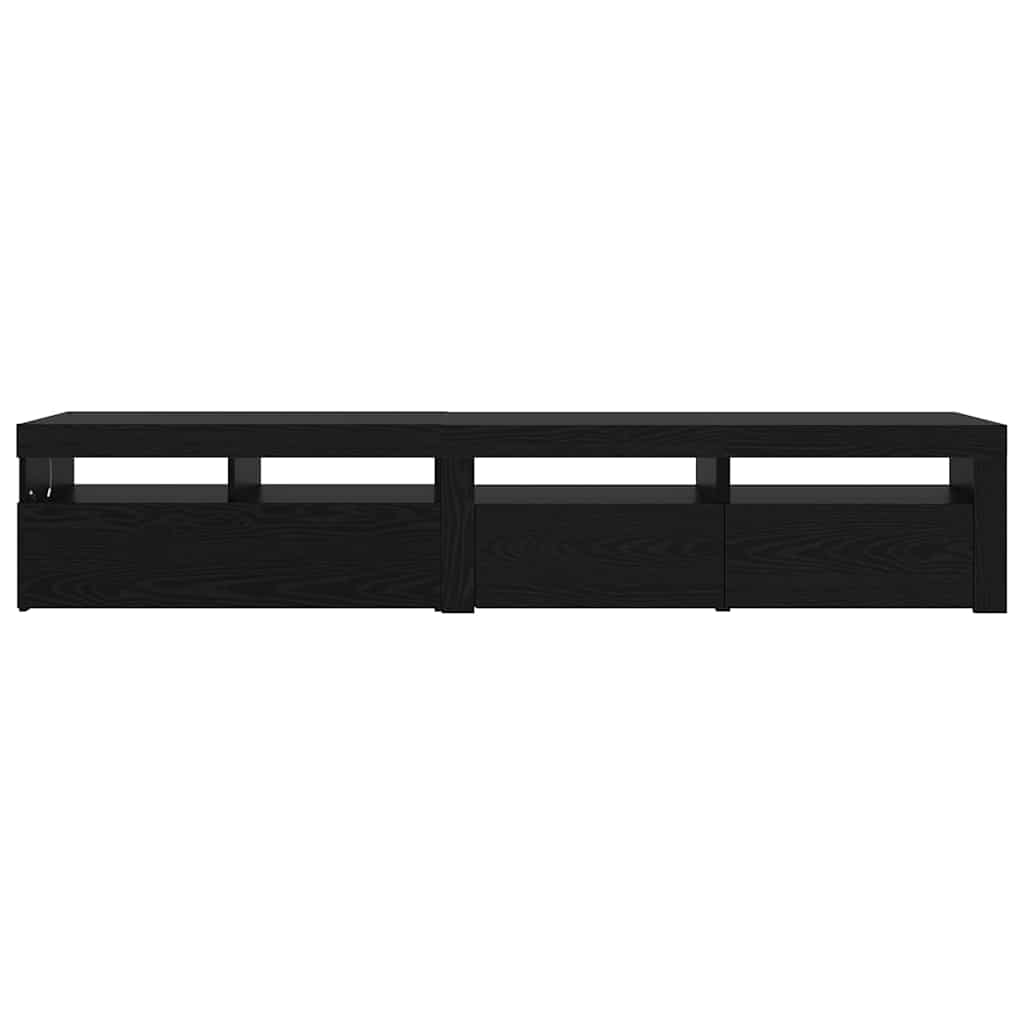 TV-Schränke 2 pcs Schwarze Eiche 210 x 35 x 40 cm Holzwerkstoff
