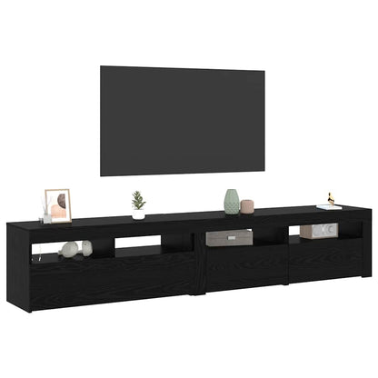 TV-Schränke 2 pcs Schwarze Eiche 210 x 35 x 40 cm Holzwerkstoff