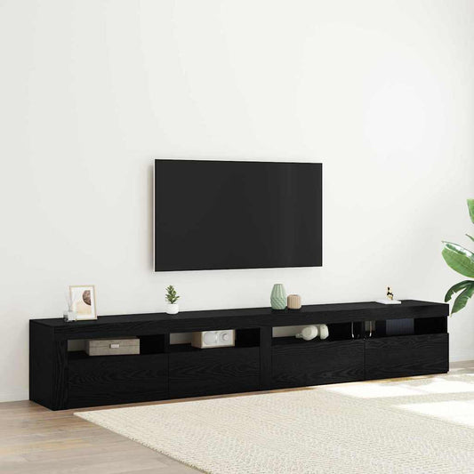 TV-Schrank-Set 3 pcs Schwarze Eiche 240 x 35 x 40 cm